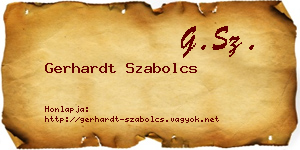 Gerhardt Szabolcs névjegykártya